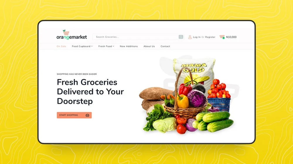 Orangemarket Landing Page