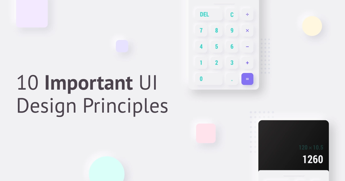 Ten Important UI design principles